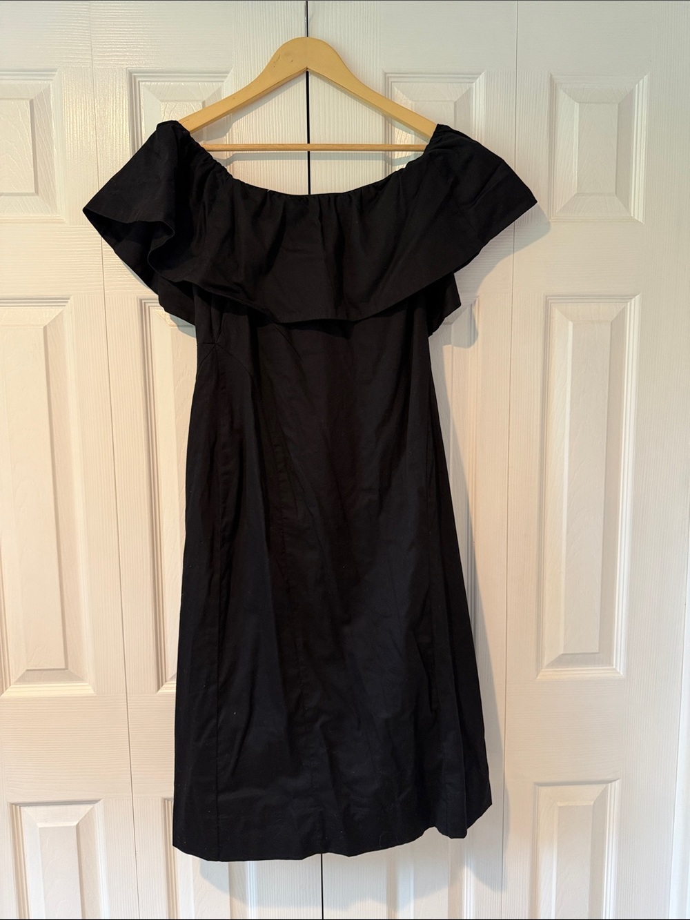 Old Navy Black One-Shoulder Ruffle Dress
